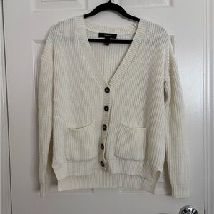 Forever 21 Oversized Knit Button-Up Cardigan Sweater
